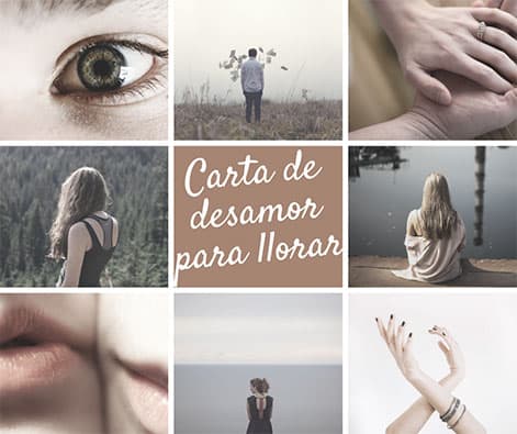 ▷ Carta de Desamor para Llorar - Mensajes de amor tristes